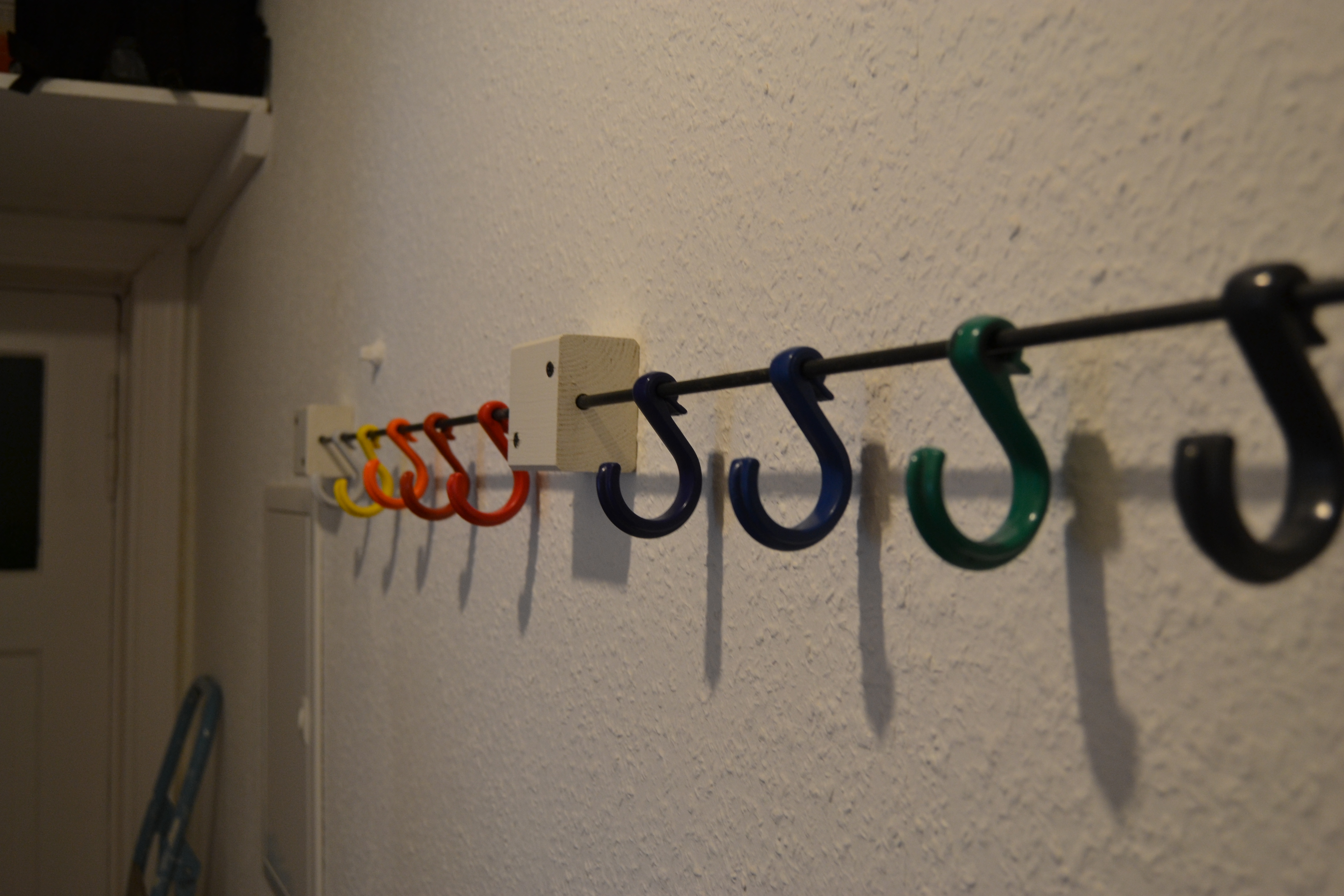 Coat Rack Made From Shopping Cart Hooks 9 Steps (with Pictures