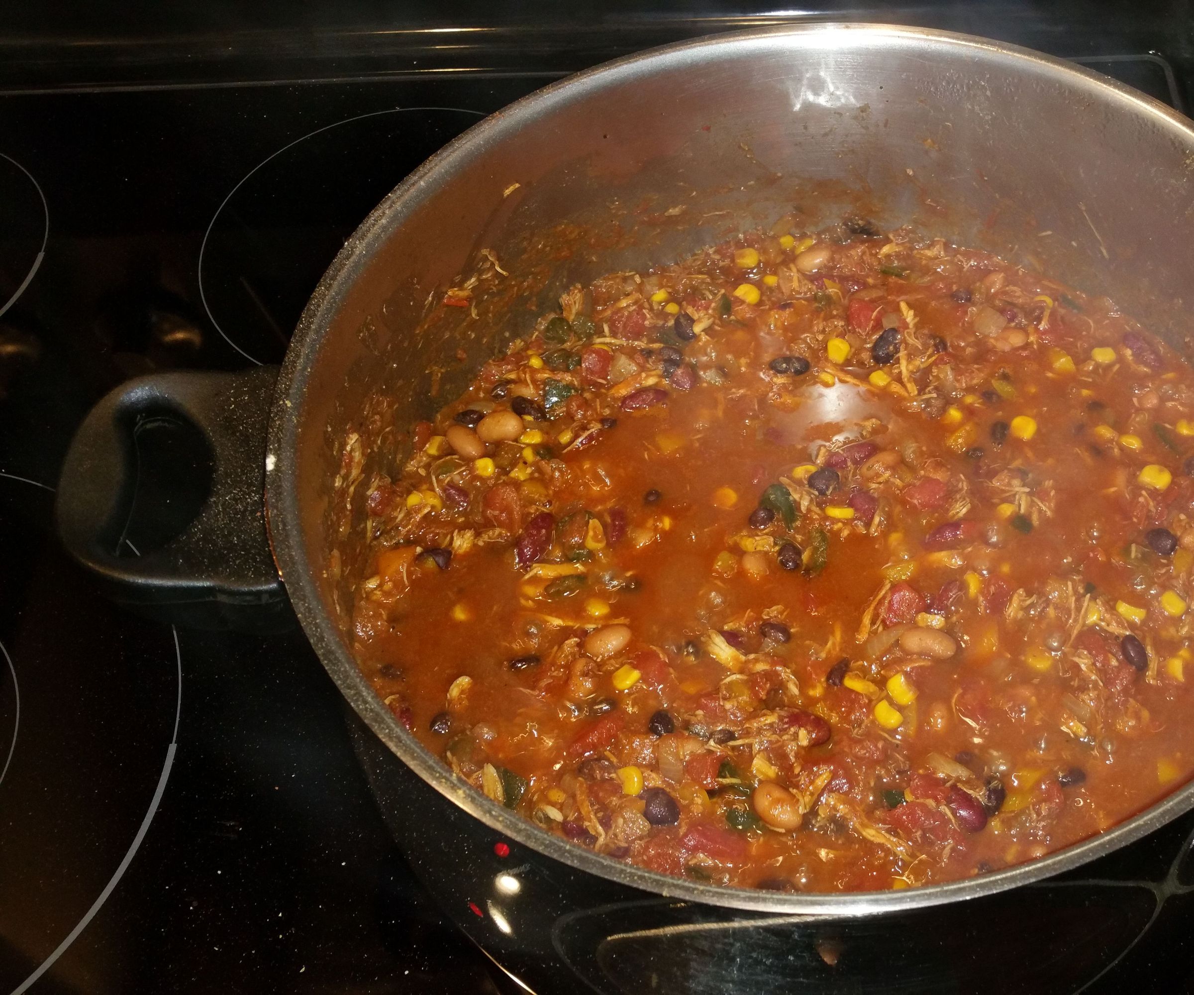 Pulled Chicken Chili