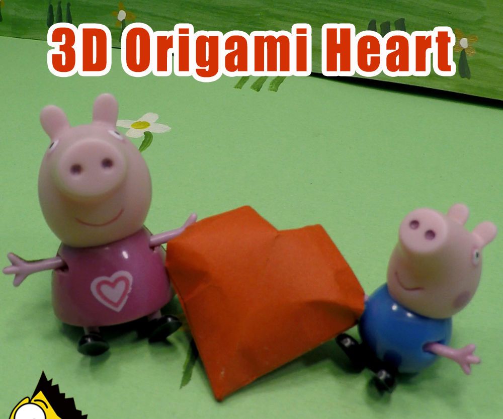 3D Origami Heart - Origami BEST #origami