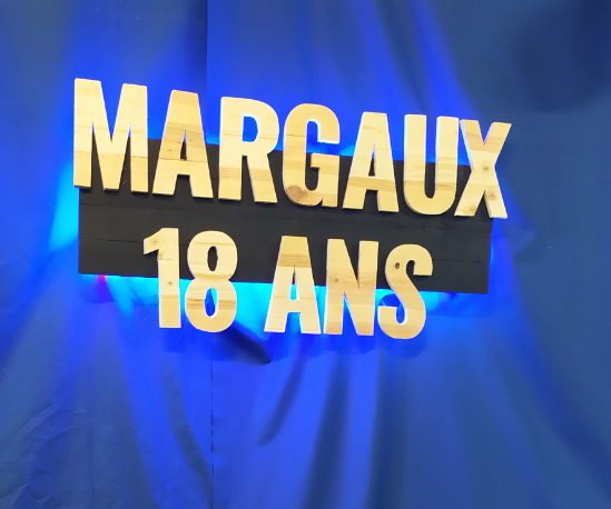 LED and Pallet Wood Panel