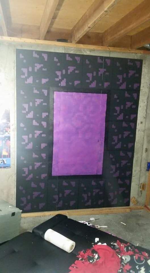 Minecraft Nether Portal Wall Art - Instructables