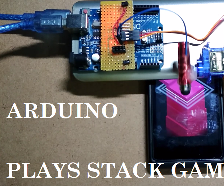 Arduino Uno Playing Stack Highscore (Uncaliberated) | Arduino Beats Human in Game | Arduino Game Bot