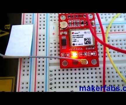 NEO-6M GPS Connected to NodeMCU - OLED Display Position - Visuino