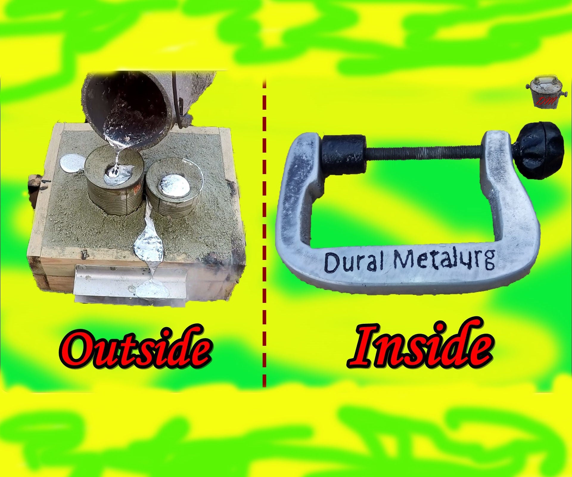 Making Your Own Clamp. Lost Foam Casting. Aluminum 5 Steps (with