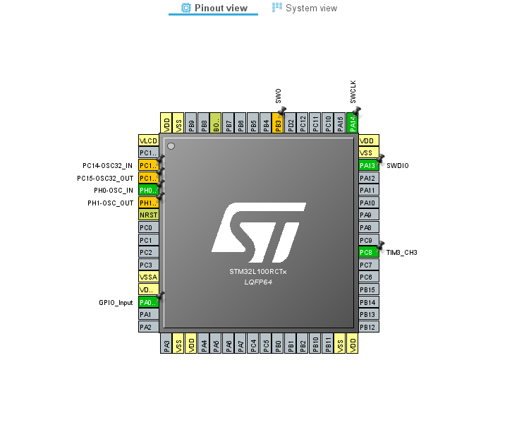 Atollic TrueStudio-Switch on the LED by Pressing the Push Button Using STM32L100
