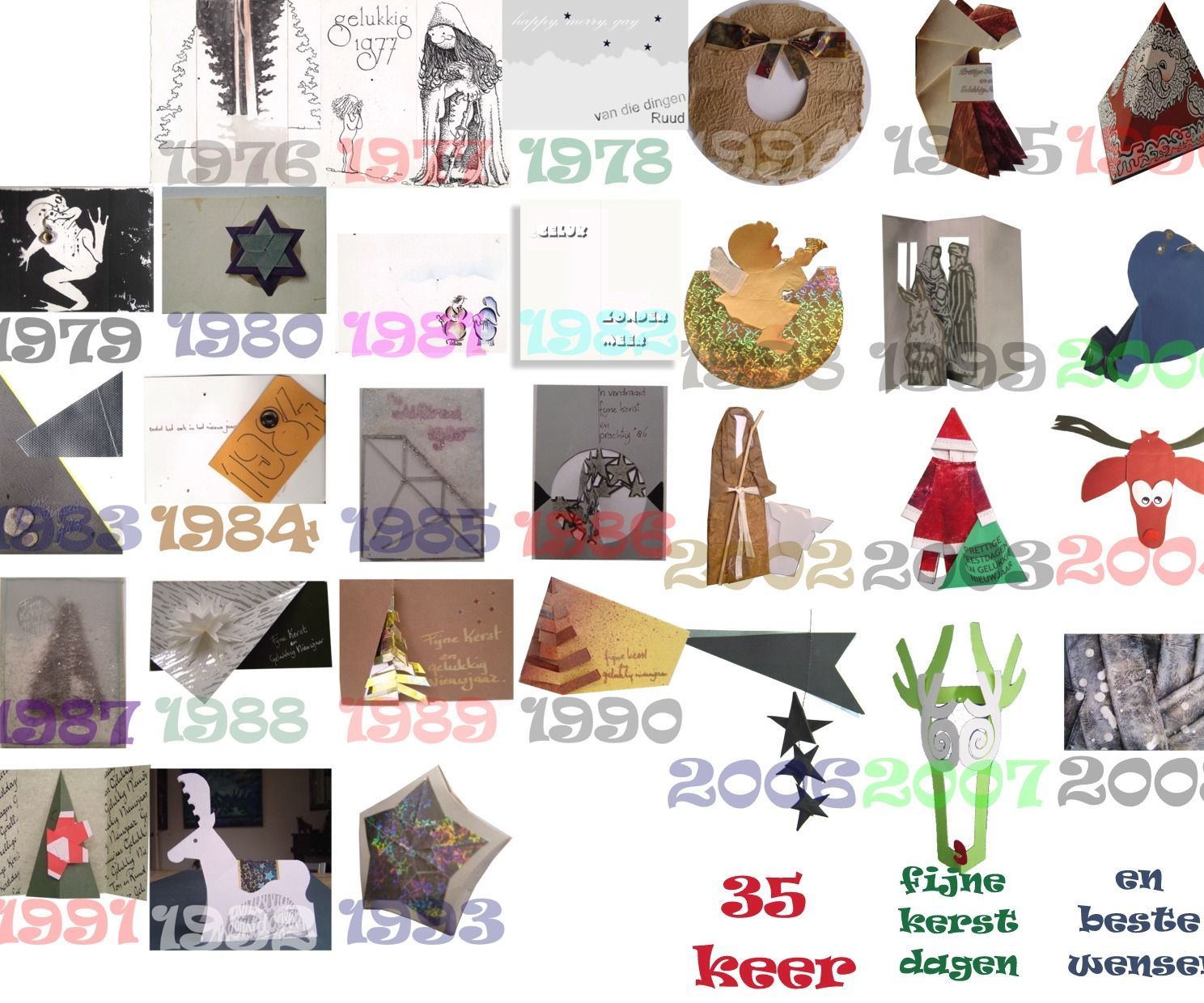 10 Original 3D Christmas Cards
