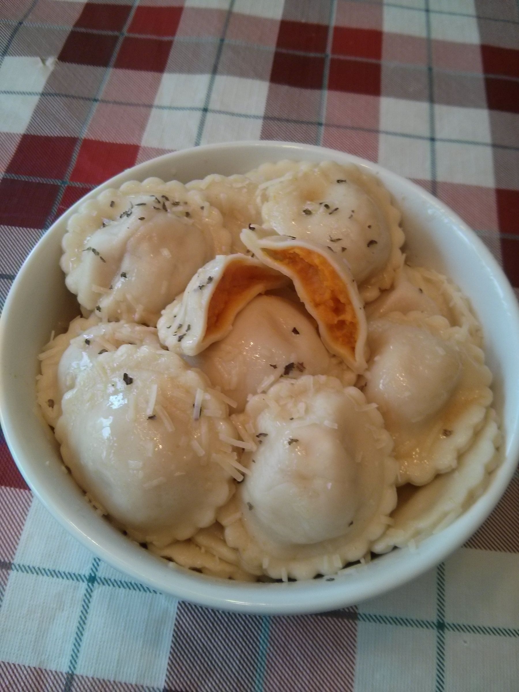 Squash and Sweet Potato Ravioli 