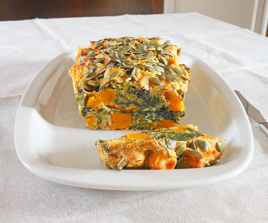 Pumpkin and Spinach Cake
