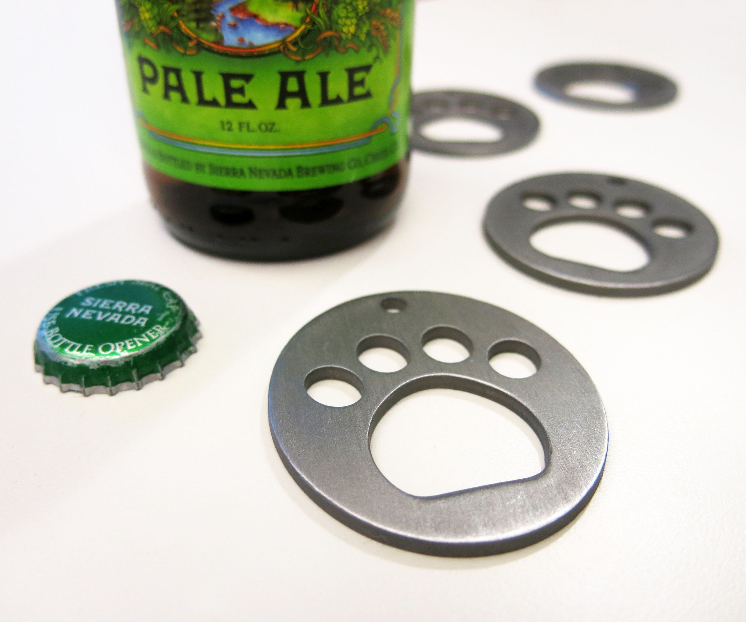 Paw Print Bottle Openers