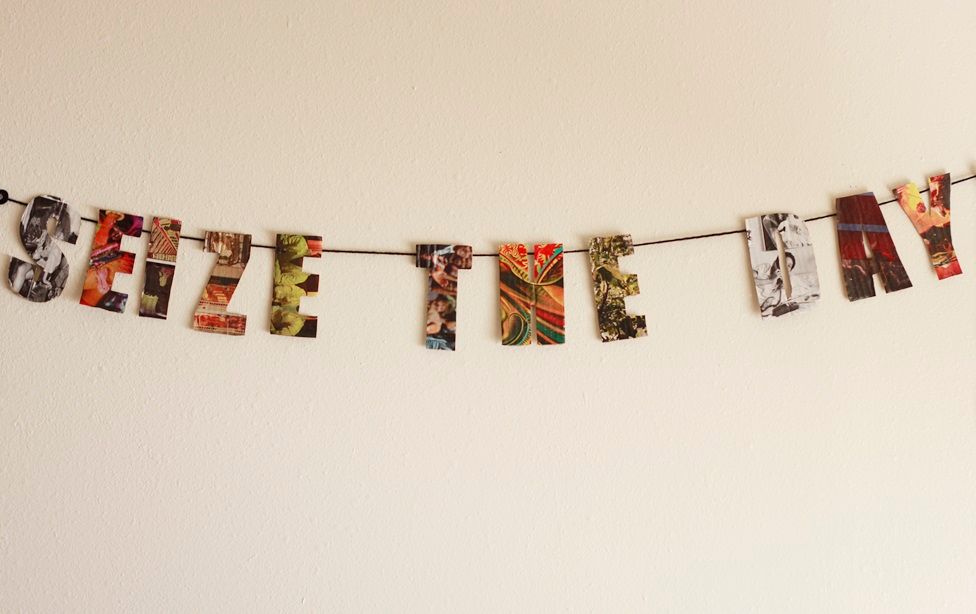 How to Make a Recycled Word Garland