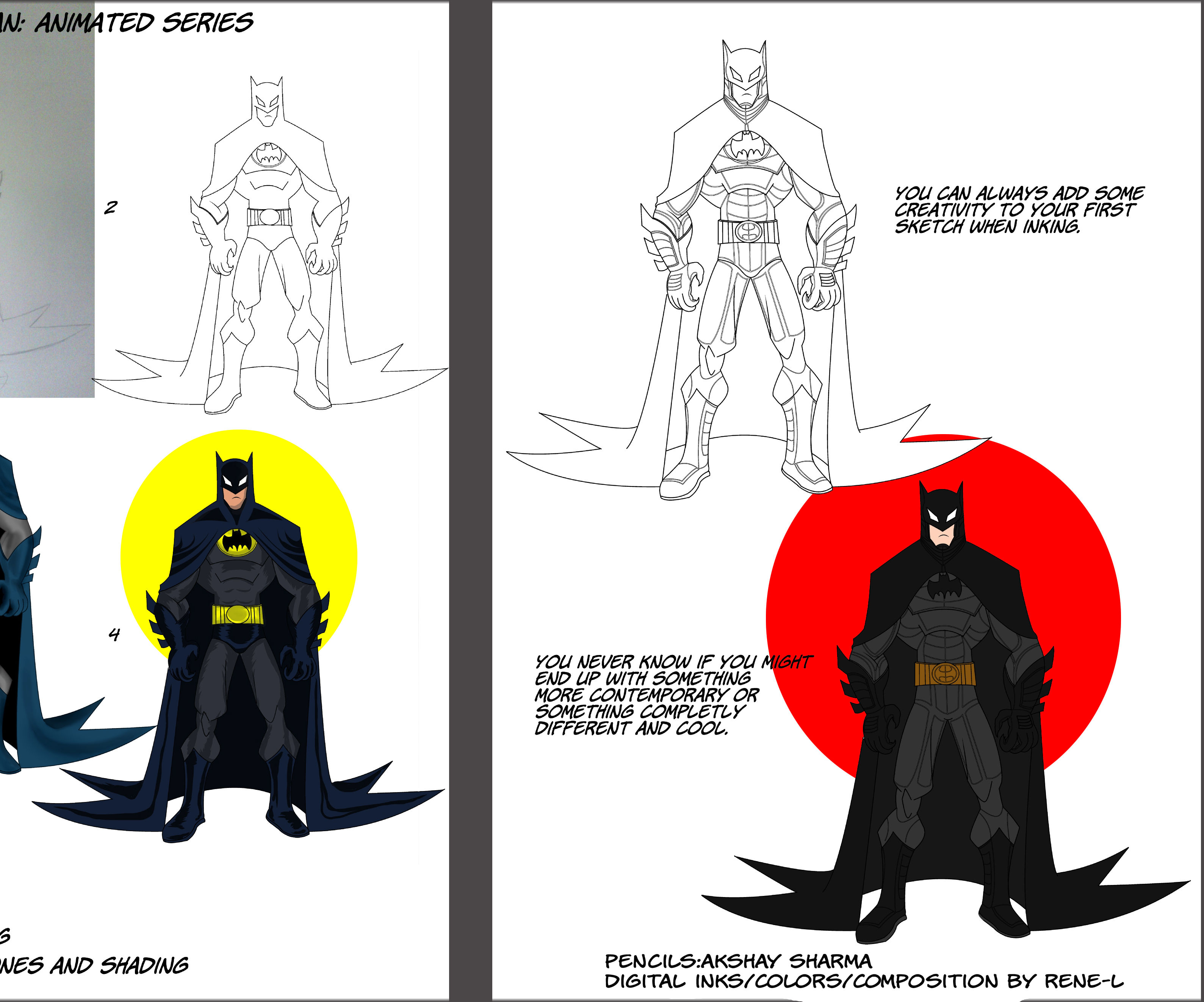 Batman Digital Inking AndColoring