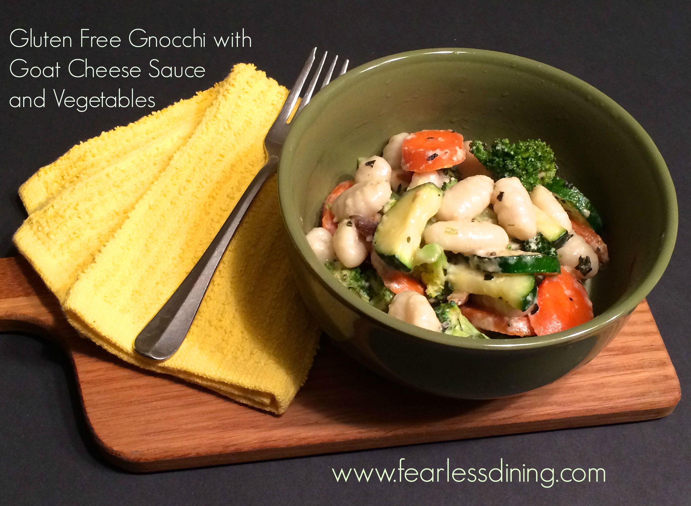 Gluten Free Gnocchi With Goat Cheese Sauce and Vegetables Instructables