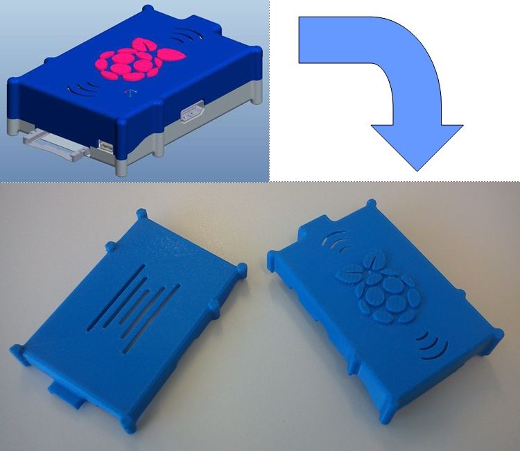 Two Part Raspberry Pi Case