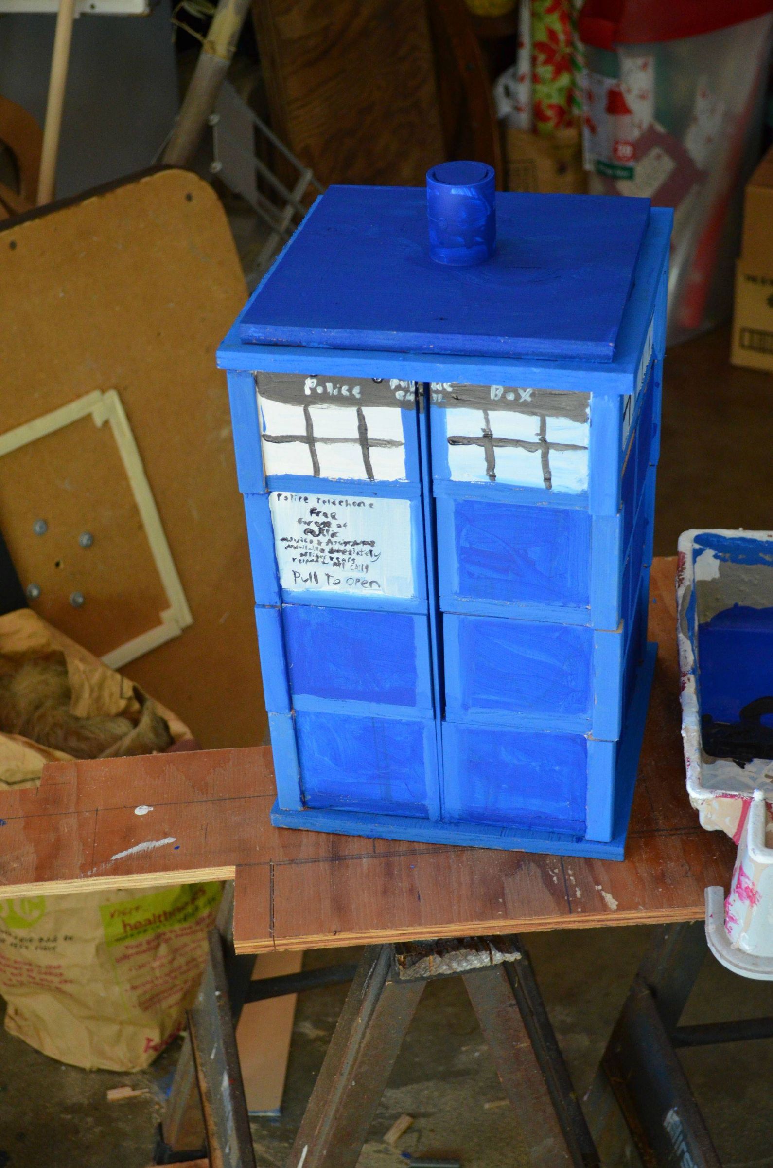 TARDIS Box, Made of Smaller Boxes!