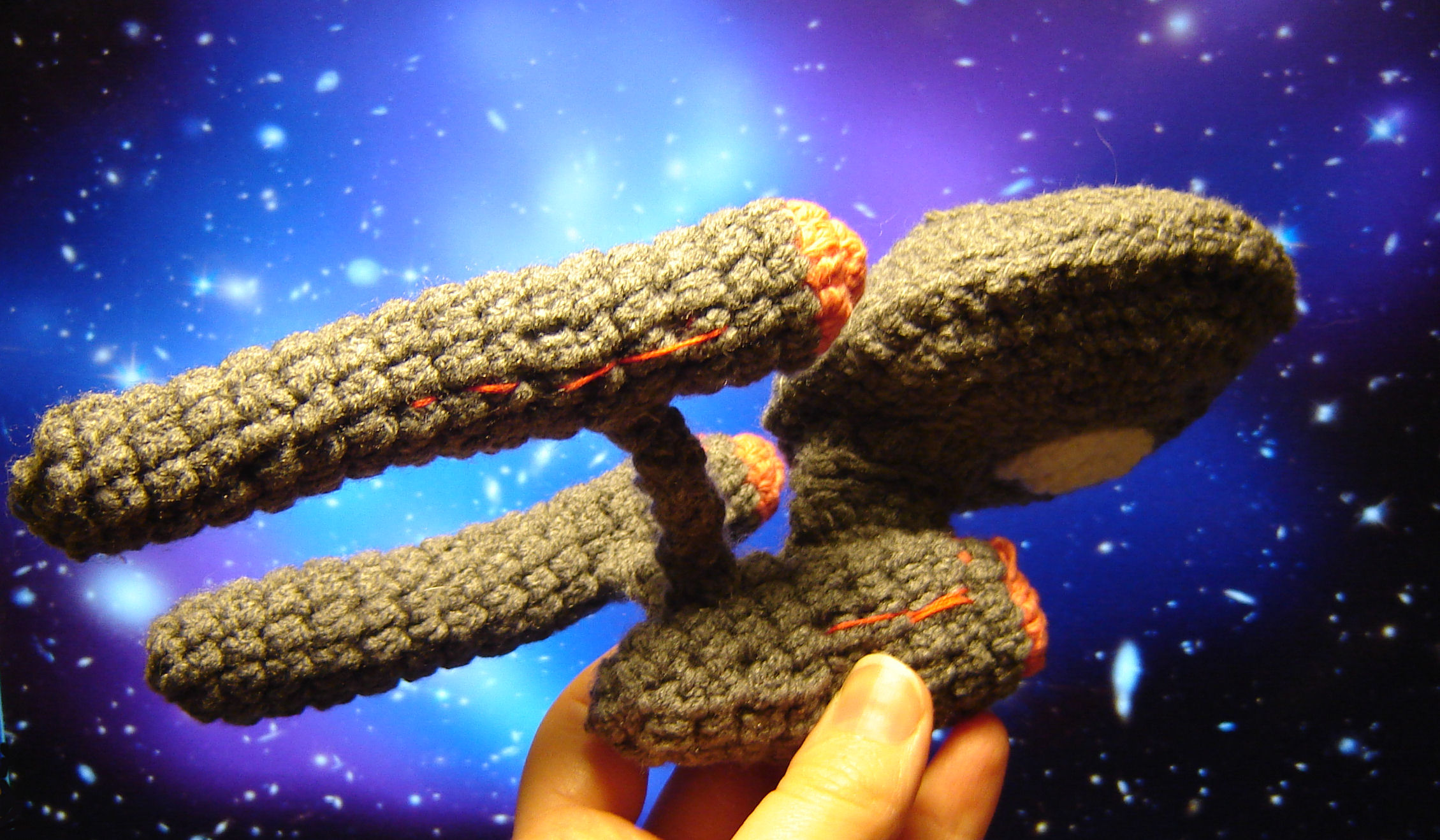 Crocheted Starship Enterprise