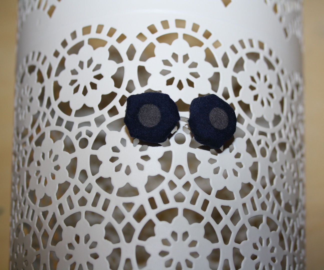 Button Earrings -without Using Fabric Covered Buttons-