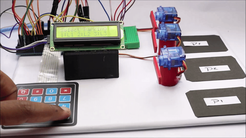Arduino Smart Car Parking System With Password Lock : 5 Steps (with ...