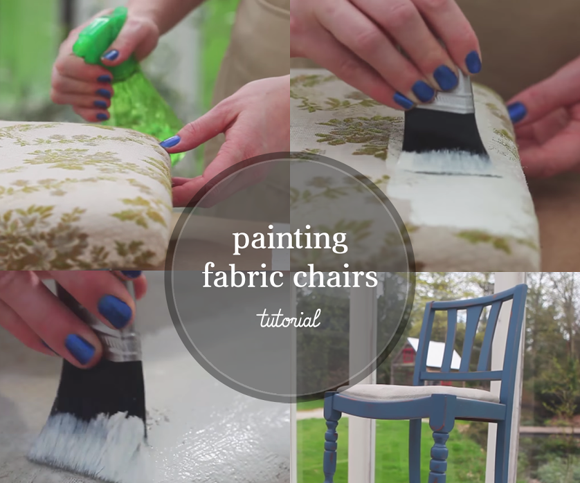 How to Paint Fabric Chairs