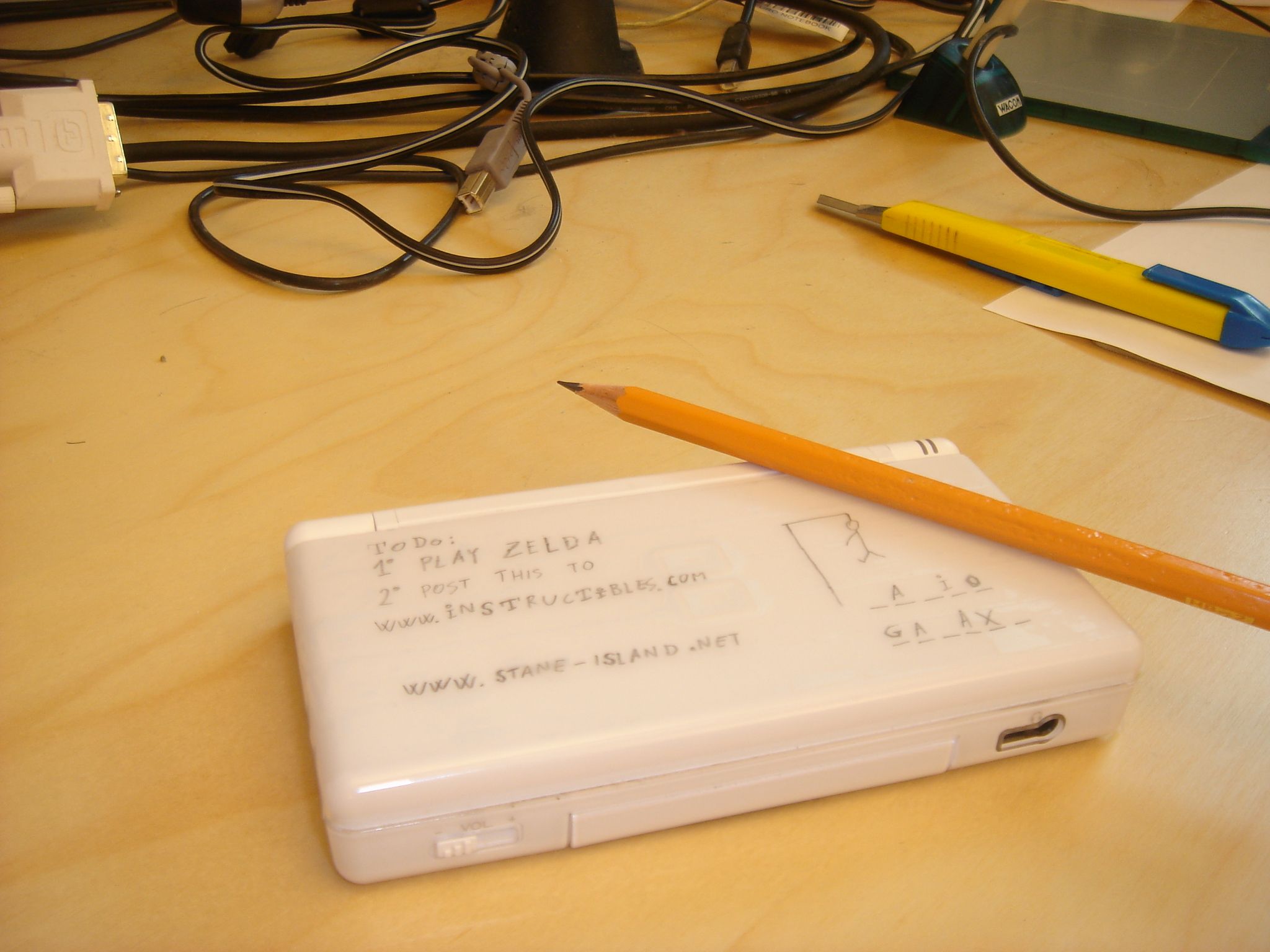 Nintendo DS lite Notepad