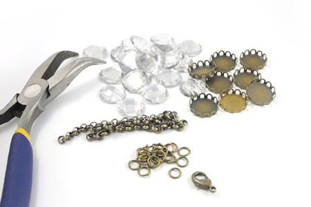 Jewellery Making Projects-splendid Bezel Bracelet With Birthstones