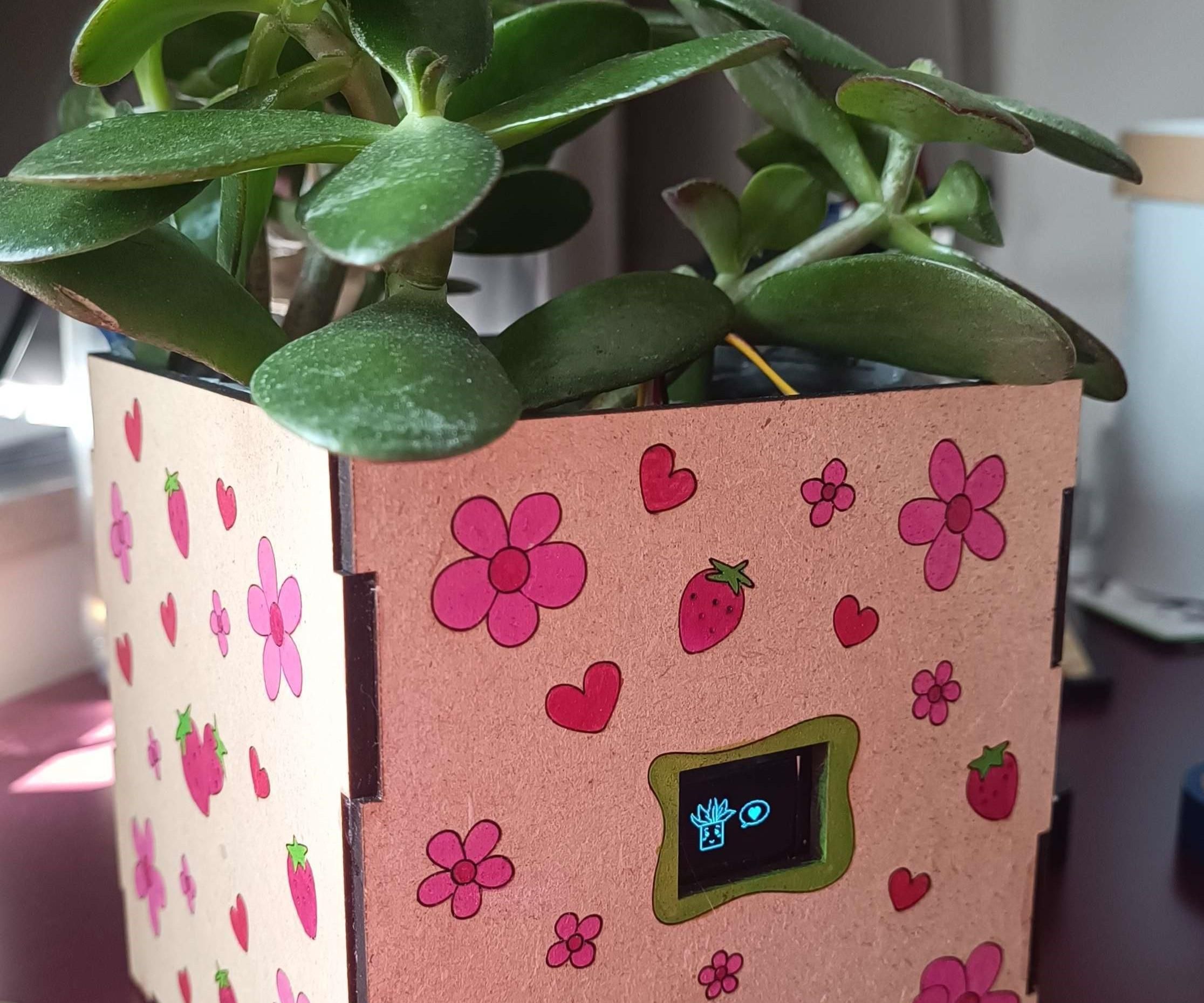 Water Reminder Plant Pot