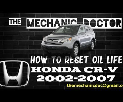 How to Reset Oil Life: Honda CR-V 2002-2007