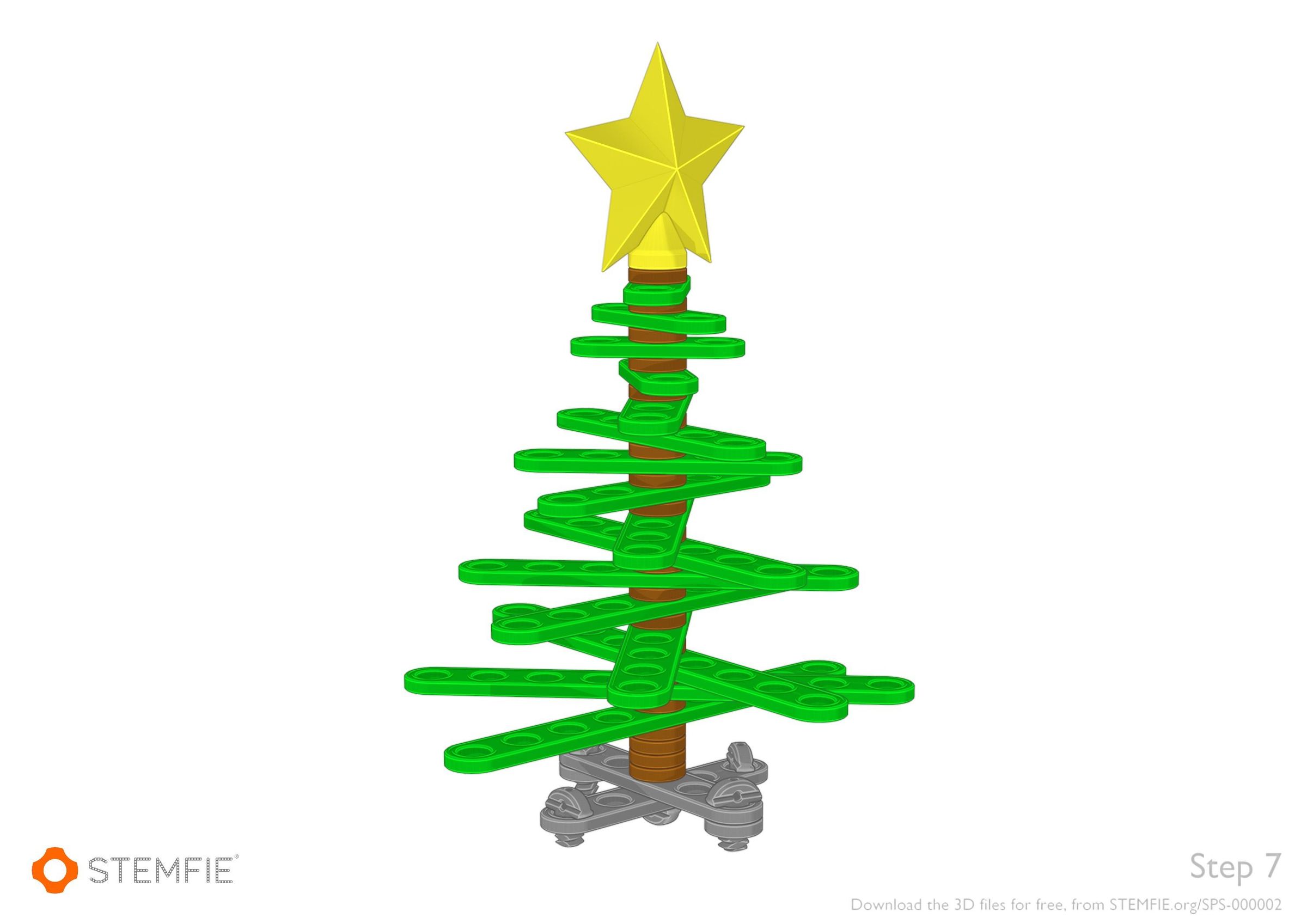 STEMFIE Desktop Christmas Tree 8 Steps Instructables