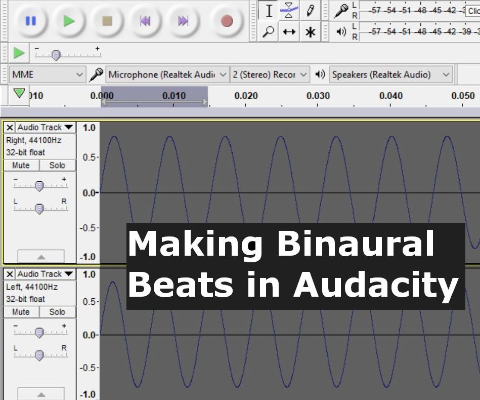 Make Binaural Beats With Audacity