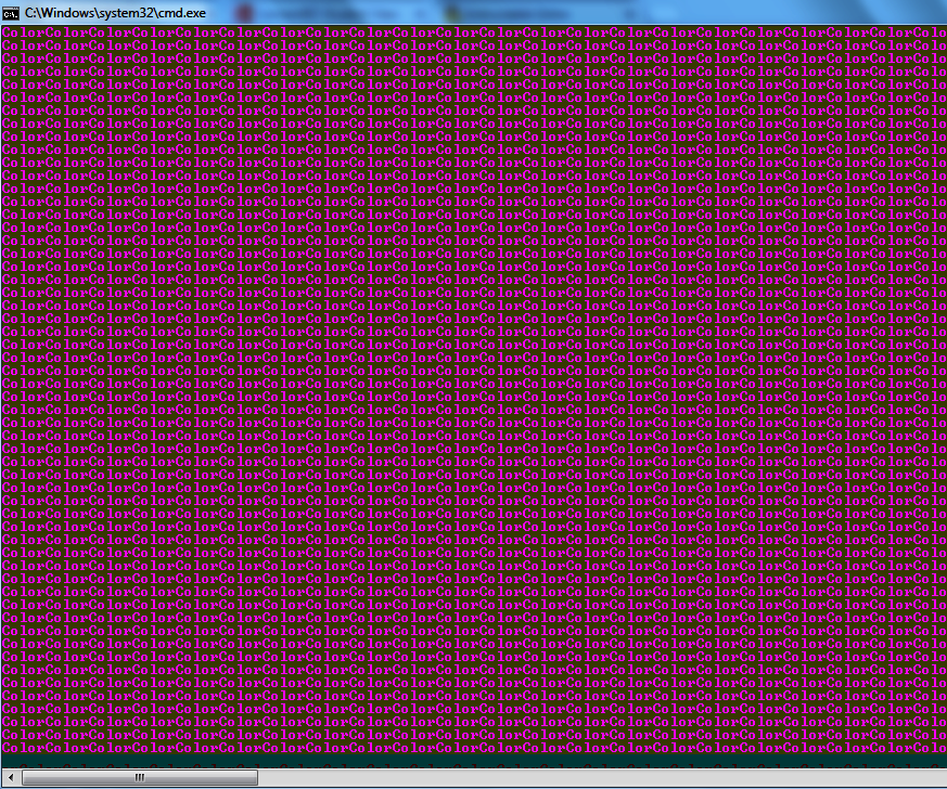 How to make a CMD color page