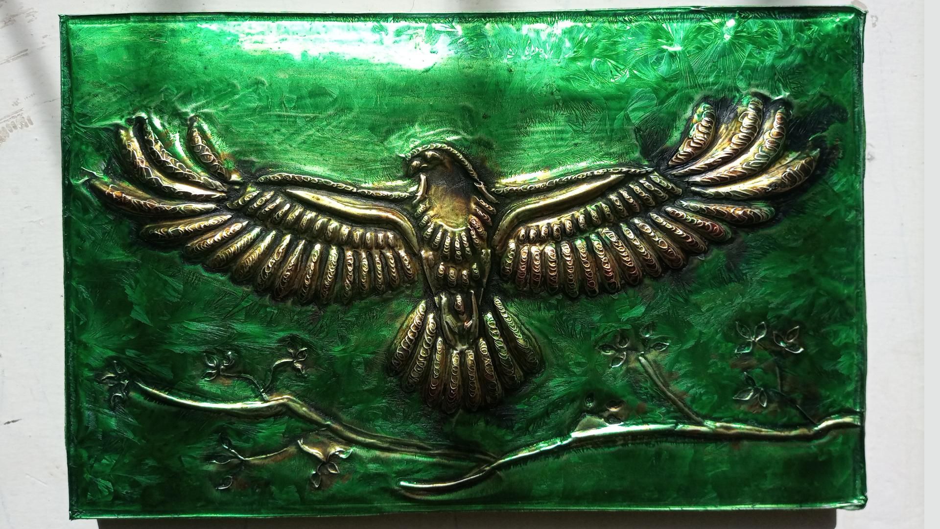 How to Make Eagle Embossed Painting / Metal Art 4 Steps Instructables