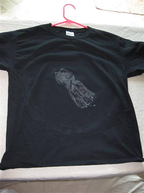 Comet Image Using a Magnet, Fine Metal Particles and Glow in the Dark Paint