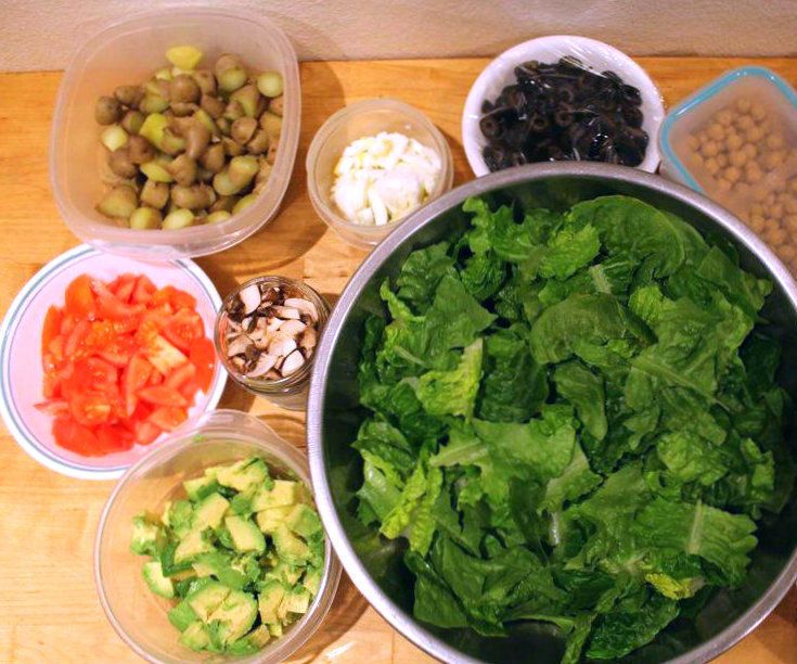 Make Ahead Custom Salad Bar