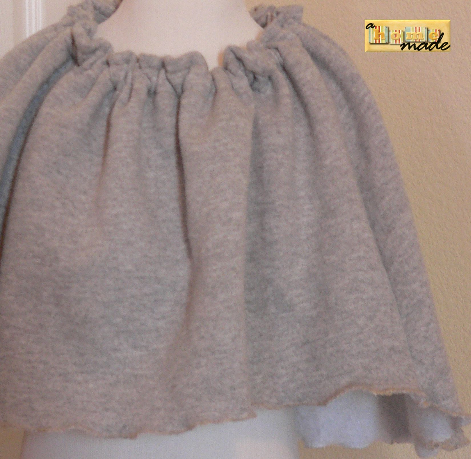 Repurposing: Sweatshirt to Poncho!