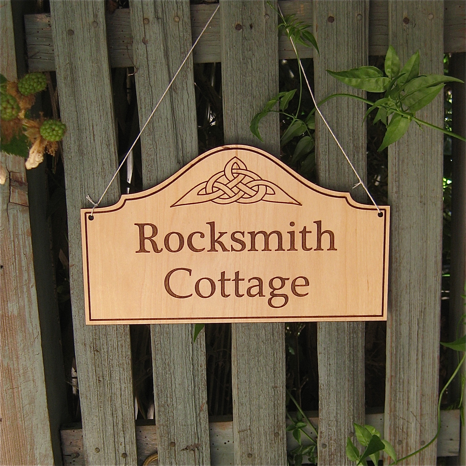 Laser Cut House Sign