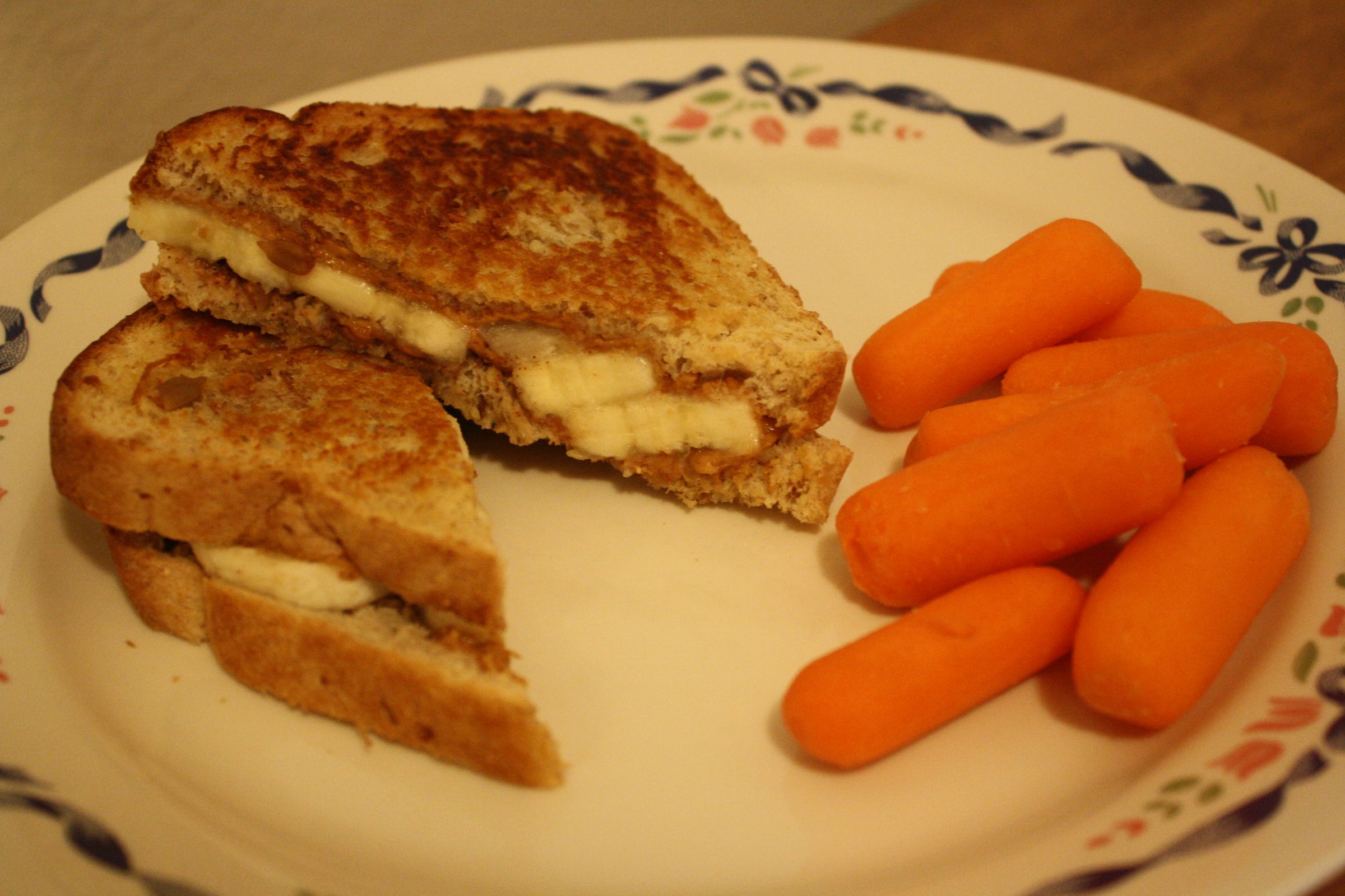 Katie's Ultimate Grilled Peanut Butter and Banana Sandwich