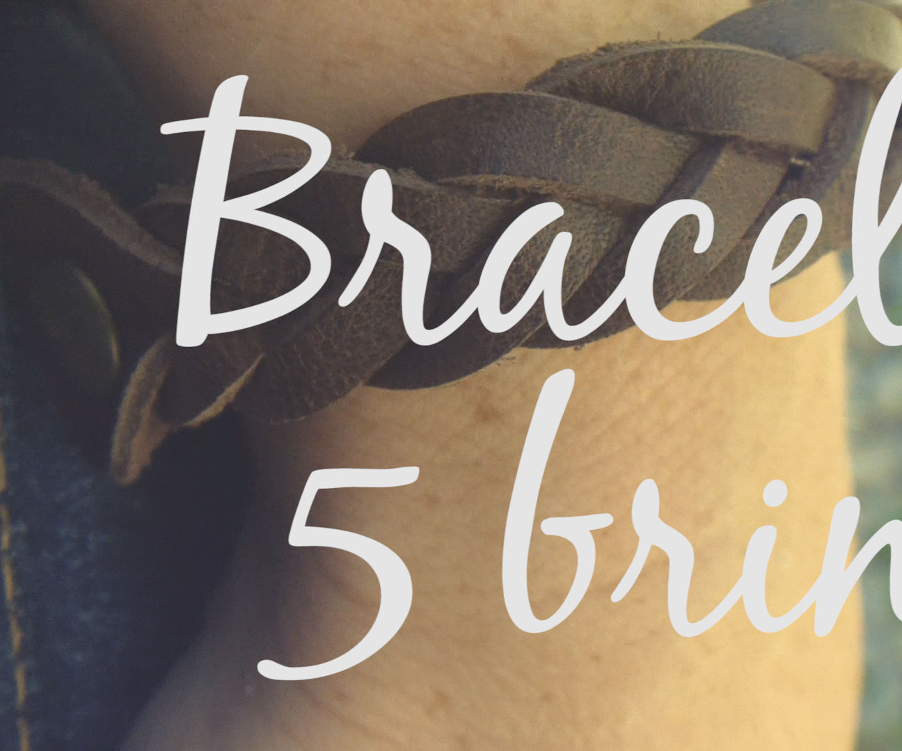 5 Strand Leather Bracelet