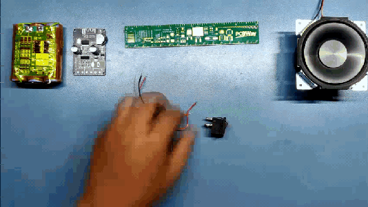 Wiring of Speaker Circuit and Battery