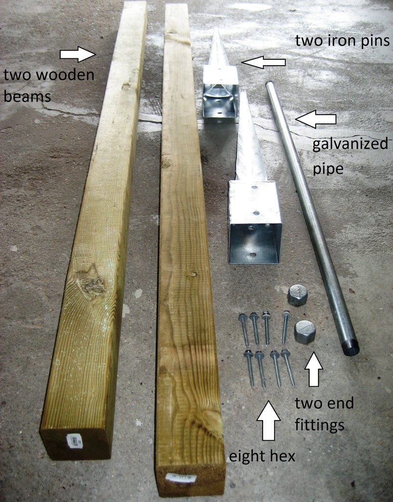 Garden Pull-Up/chin-up Bar : 6 Steps (with Pictures) - Instructables Garden Pull-Up/Chin-Up Bar : 6 Steps (With Pictures) - Instructables