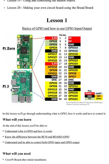第 1 步:使用 Python 2.7 的 CrowPi 课程