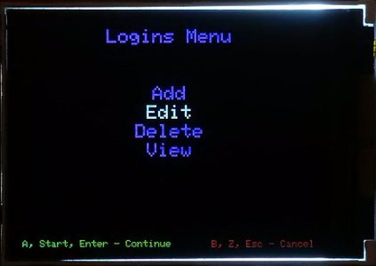 Edit Login