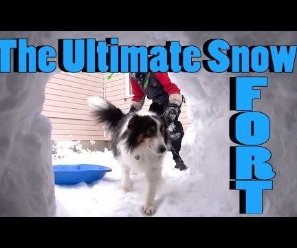 How to Build and Ultimate Snow Fort!