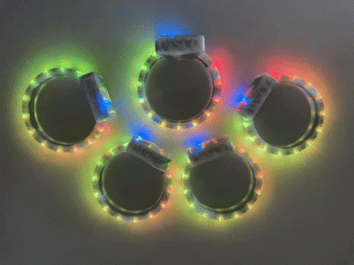 Wireless Mesh LED Party Bracelets