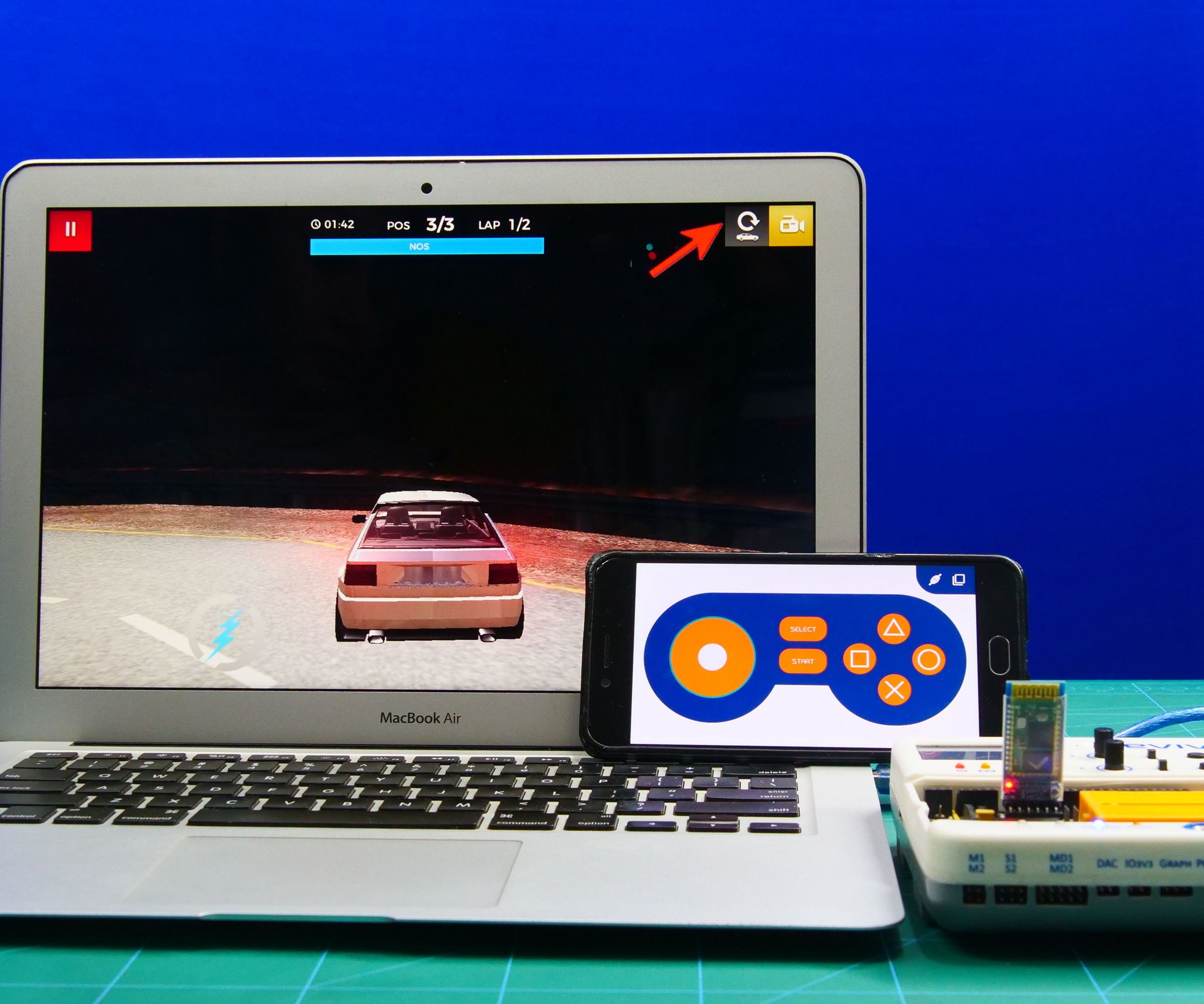 Smartphone Controlled PC Game Using Dabble App