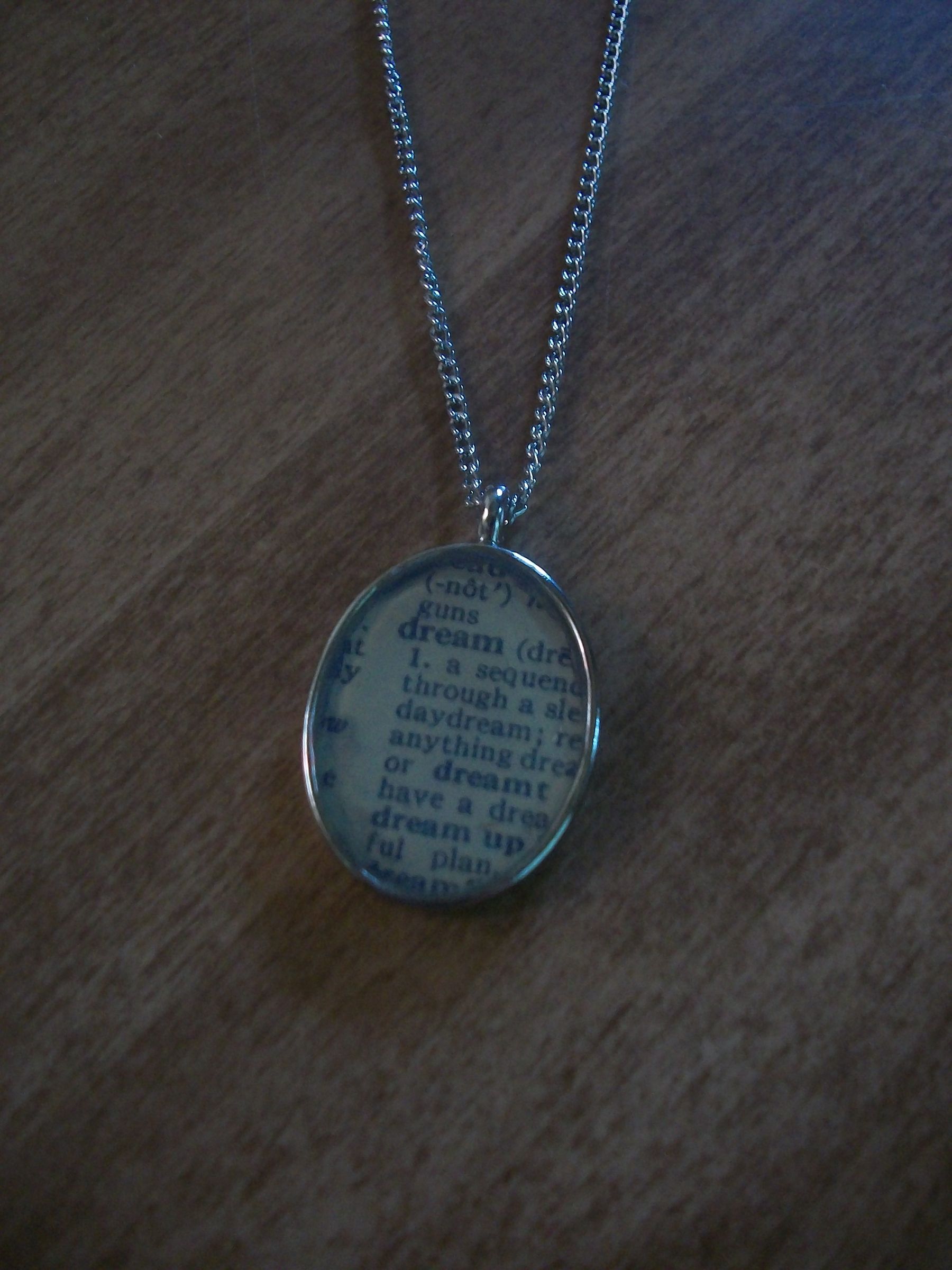 Definition of a Dream Dictionary Necklace Instructables