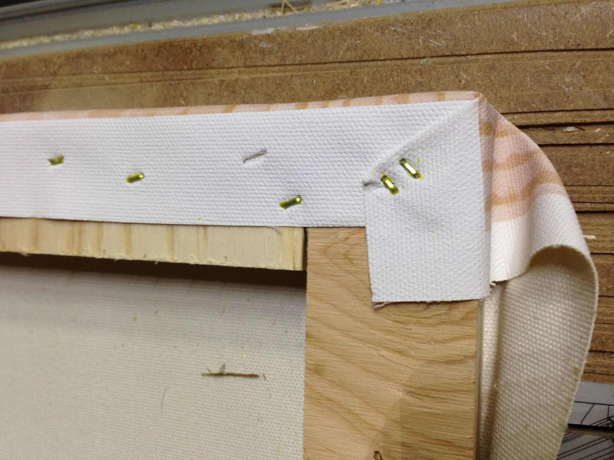 How to Make a Canvas Wrapped Floating Picture Frame Cheap and Easy 5