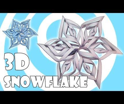 EASY 3D Paper Snowflake (xmas Decoration)