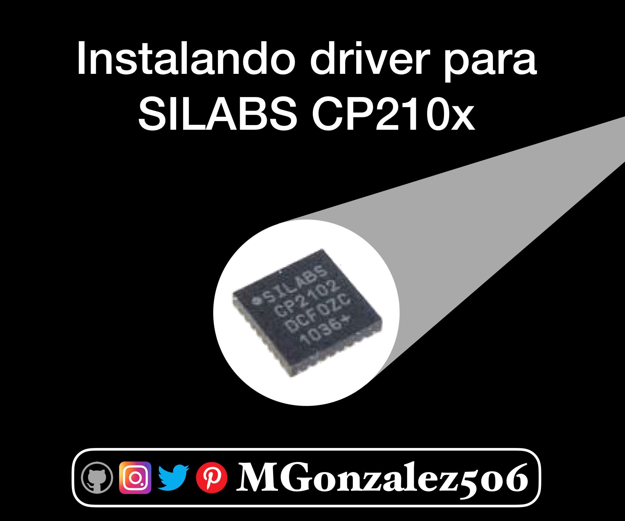 Instalar Driver Para SILABS CP2102 Ó CP210x