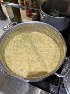 Mixing Macaroni and Cheese