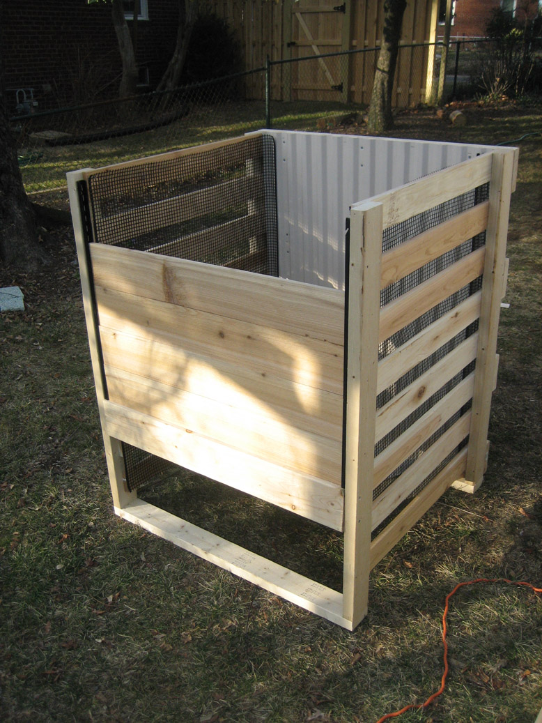 Wood Frame Compost Bin