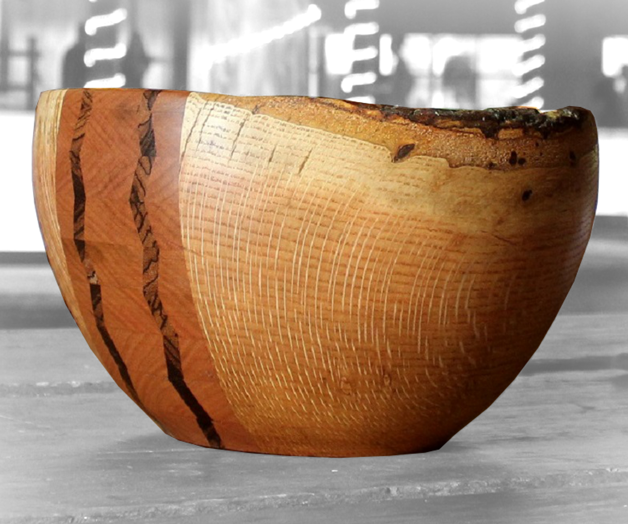 Segmented Chevron Wedding Bowl